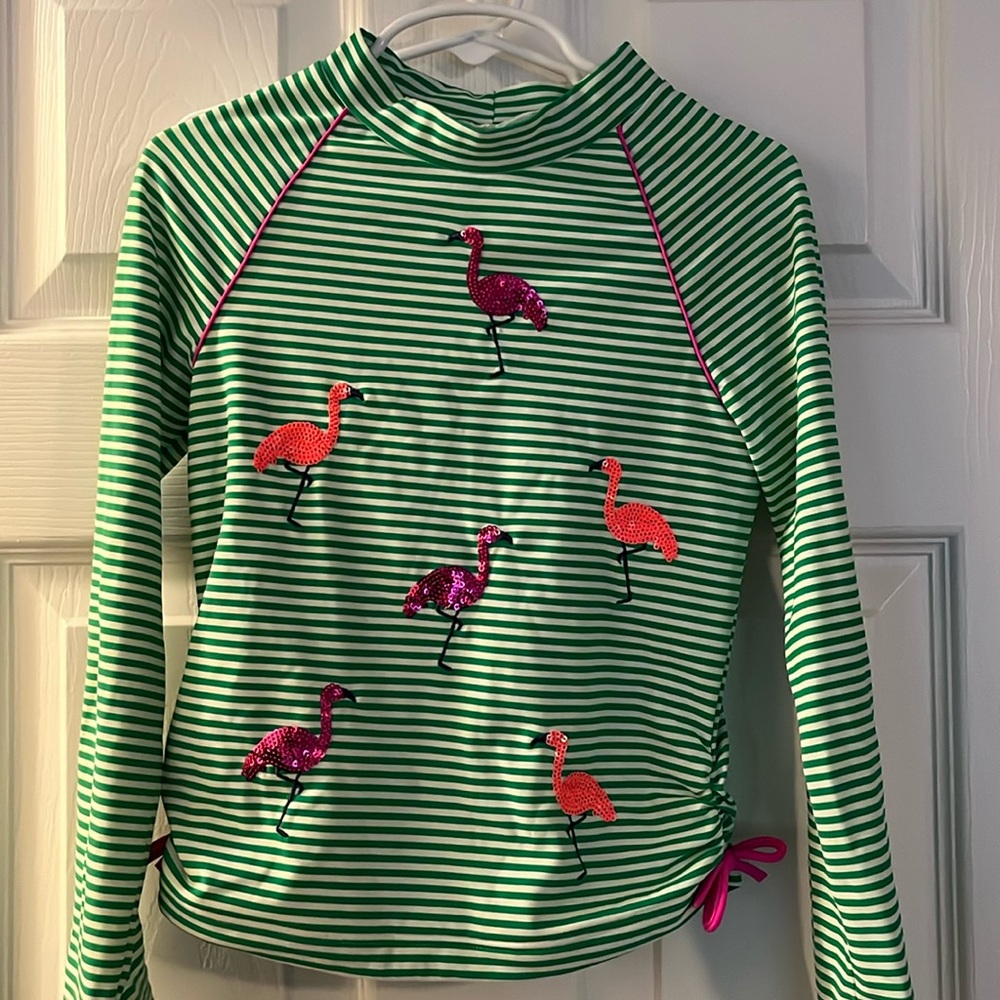 Flamingo fantastic - sequin LD tankini set